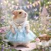 Beautiful Hamster Lace Skirt Comfortable Handmade Animals Princess Dress with Pearl Necklace Small Pet Vest Indoor Outdoor