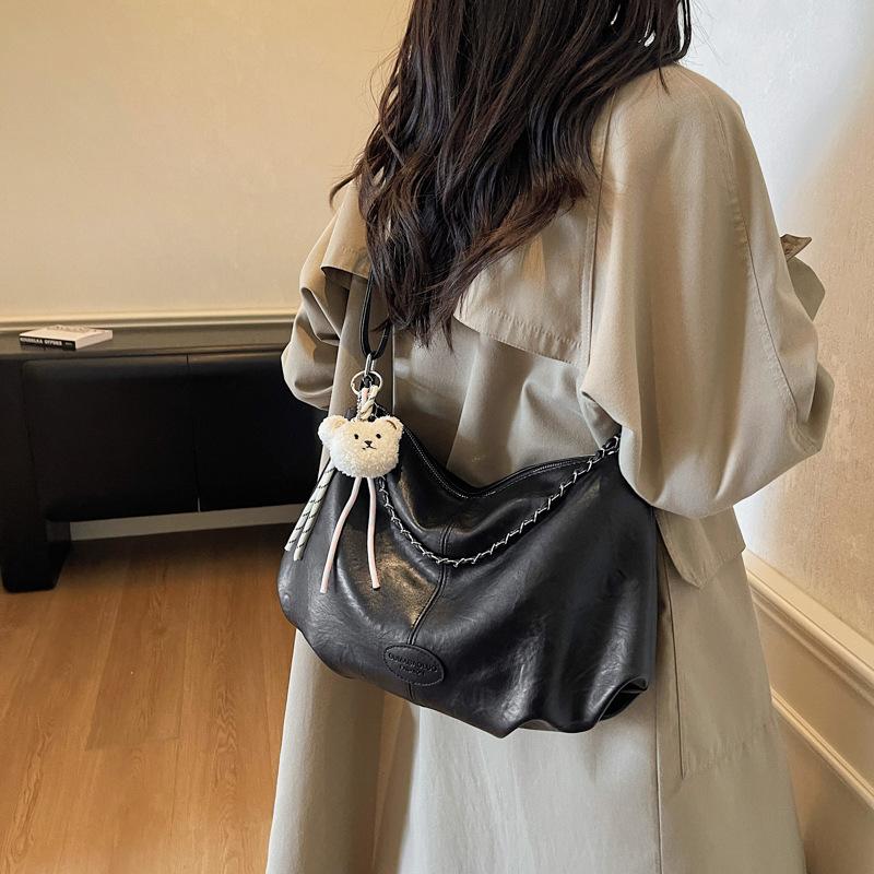 Große Kapazität Einkaufstasche Damen Schultertasche Pendler Umhängetasche