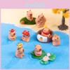 Adorable Capybara Resin Figurine Blind Box Cartoon Desk Decor Ornament