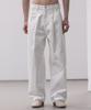 Dekkoloso Washed Cotton One-Pleat Wide Pants [White]
