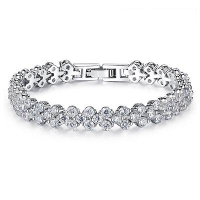 Bracelet Inlaid With Aaaaa Love Zircon Ladies Fashion Birthday Party Wedding Valentine's Day Jewelry Gift