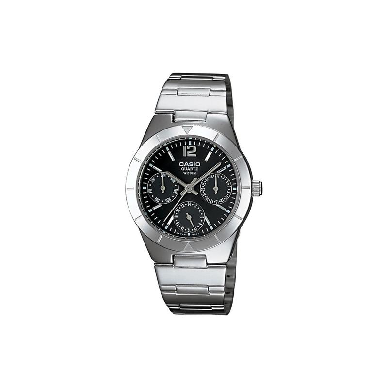 

Casio STANDARD series EDIFICE series classic fashion simple waterproof quartz movement stainless steel strap Japanese and Korean watch LTP-2069D-1A чорний