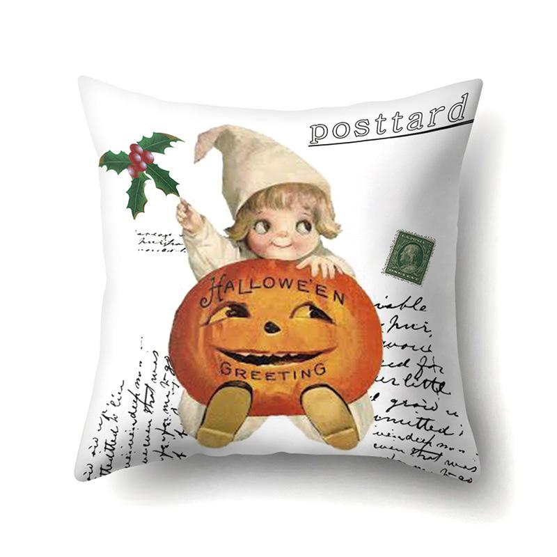 Halloween Pillowcase Car Waist Pillow Pumpkin Sofa Cushion Cover Office Home Living Room Pillowcase