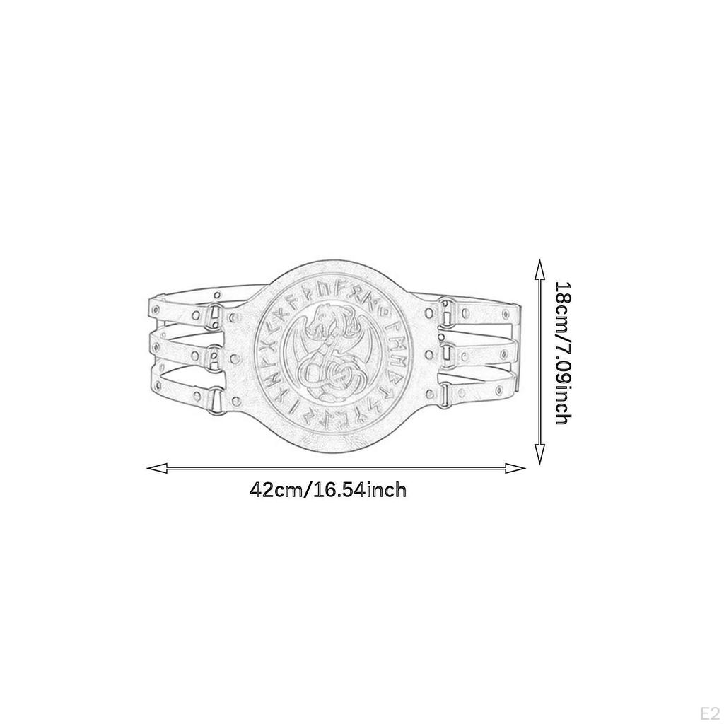 Ridderkorsettbelte for voksne, Middelalderkostymetilbehør Cosplay