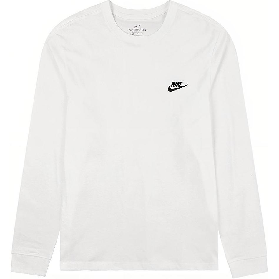 

Nike Sweatshirts Men s White Crew Neck Moderate Regular AR5193-100 XL