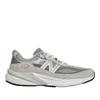 Grey Mesh And Suede Lace Up Sneakers Lm990gl6 Grey