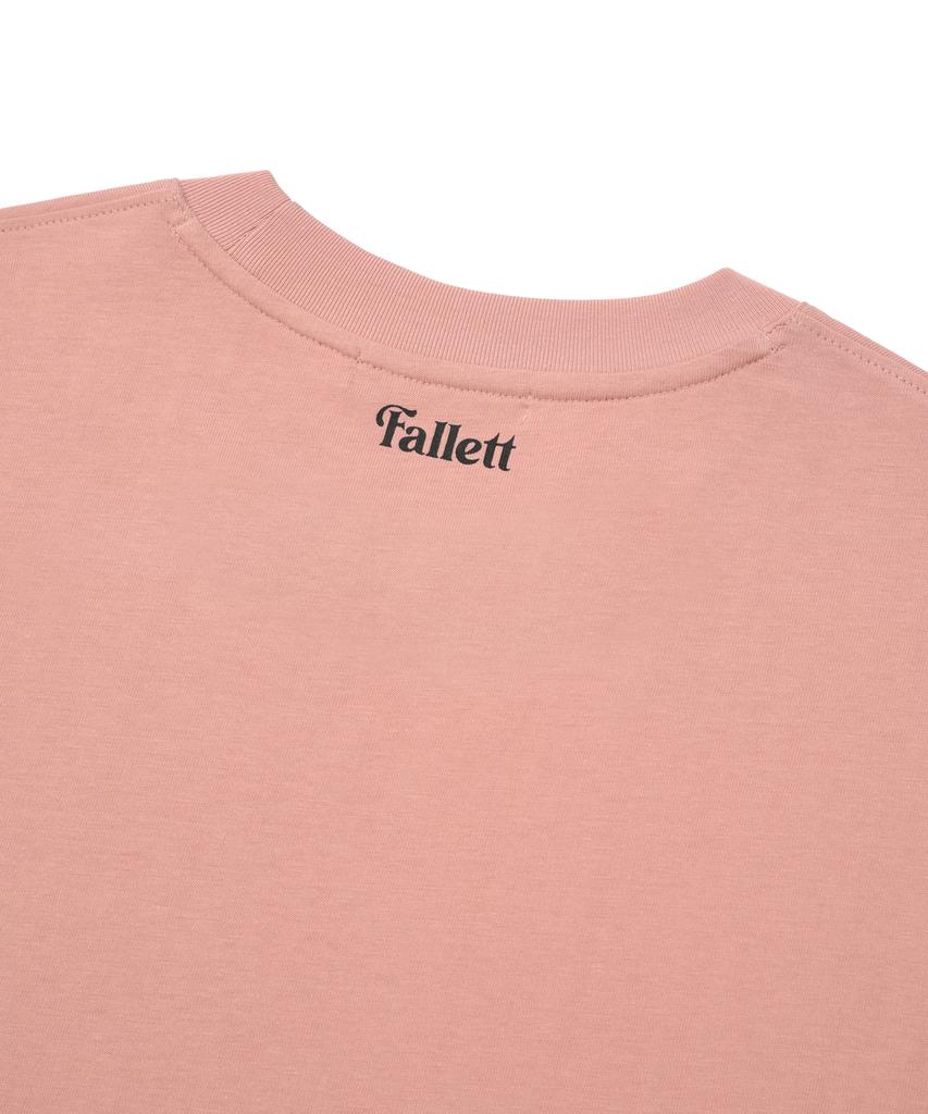 FALLETT Heart Graphic Short Sleeve T-Shirt Pink
