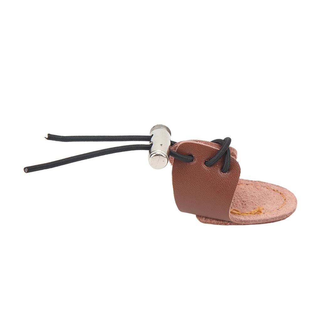 Archery Mongolian Finger Wrench Good Protection Lightweight Comfortable Archery Finger Guard for Recurve Bow Brown