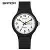 Sanda Unisex Jugend Quartz Prüfungsuhr mit Doppelkalender