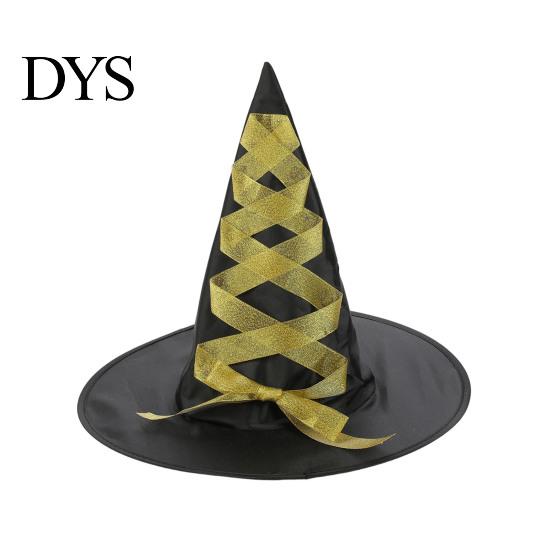 Halloween Costume Accessories Witch Hat, Reusable Oxford Cloth Pointed Wizard Festive Party Souvenir Hat for Costume, Carnival, Masquerade,