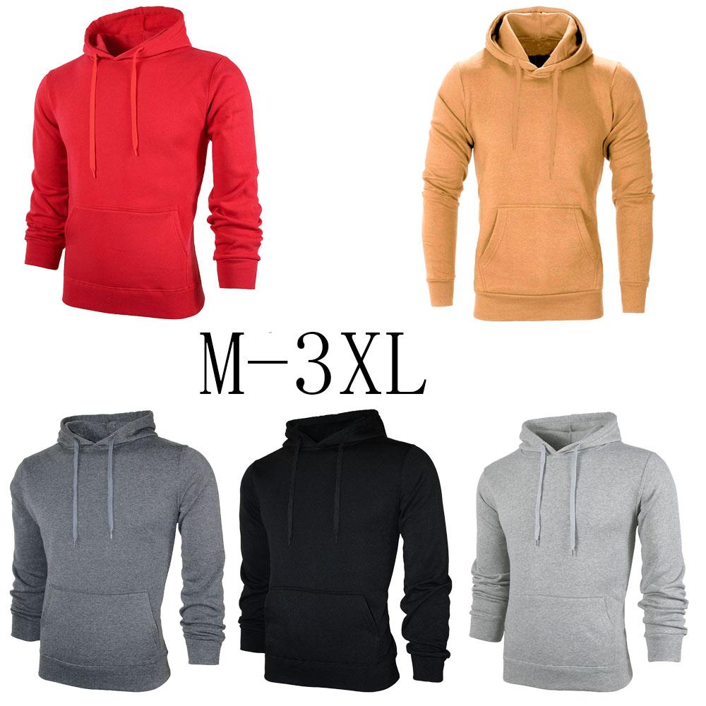 New Men's Solid Color Sweater Outdoor Sports Leisure Fleece Sweater