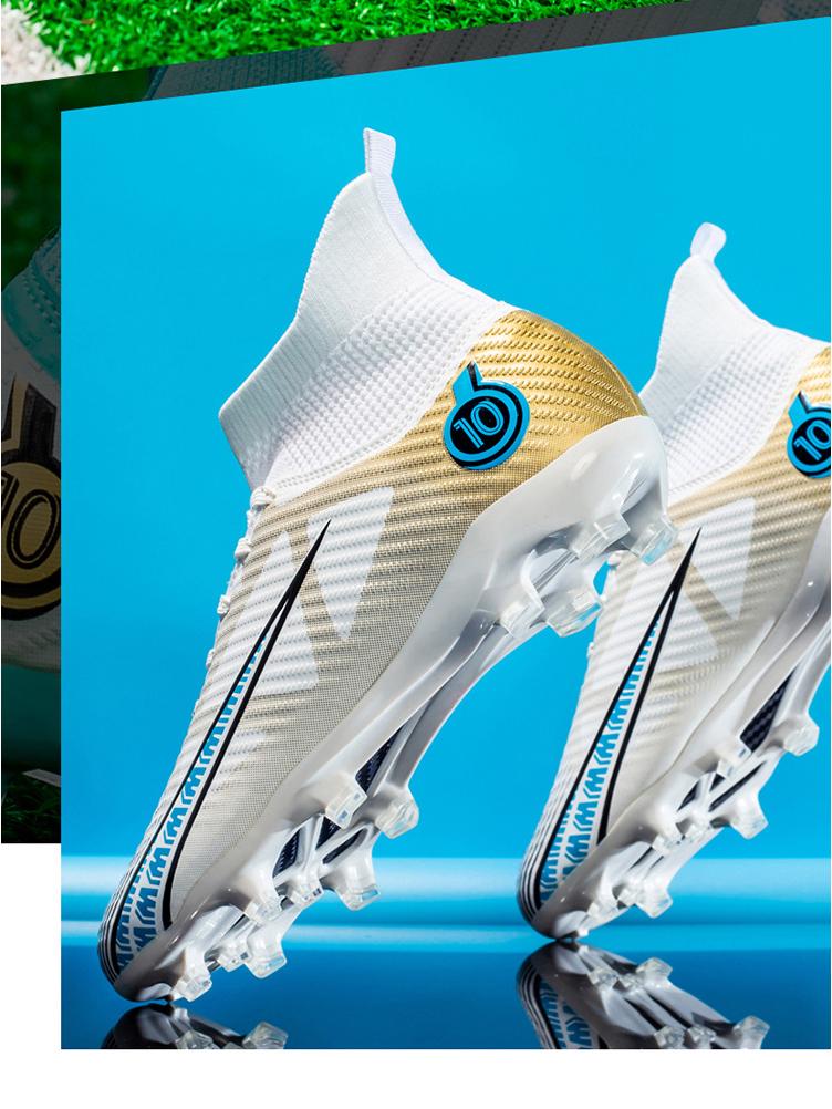 Men's Plus Size Non-Slip High-Top Football Shoes for Adults and Students