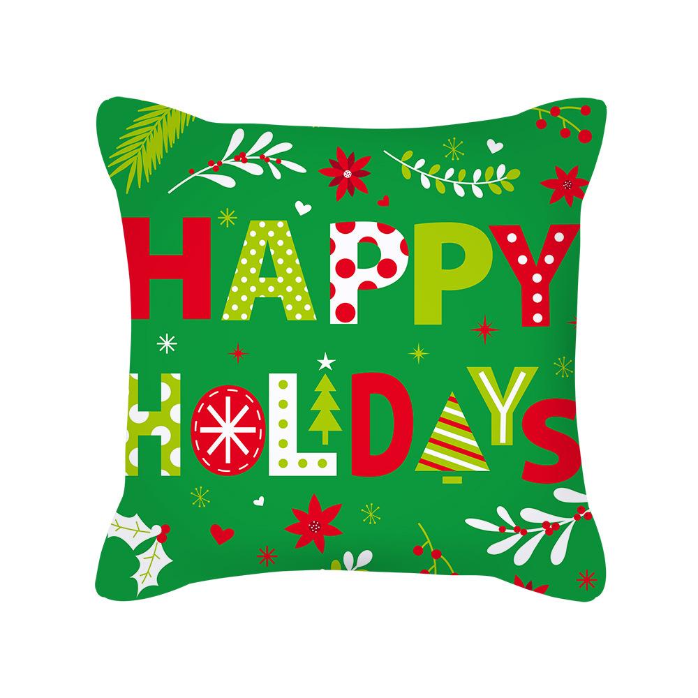 New Nordic Ins Cartoon Christmas Pillow Cover Holiday Gift Square Cushion Cover