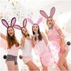 Rabbit Ears Headbands with Tail Bowtie Set Rabbit Ears Hair Hoop Rabbit Cosplays Set Animal Hair Bands Set for Easter