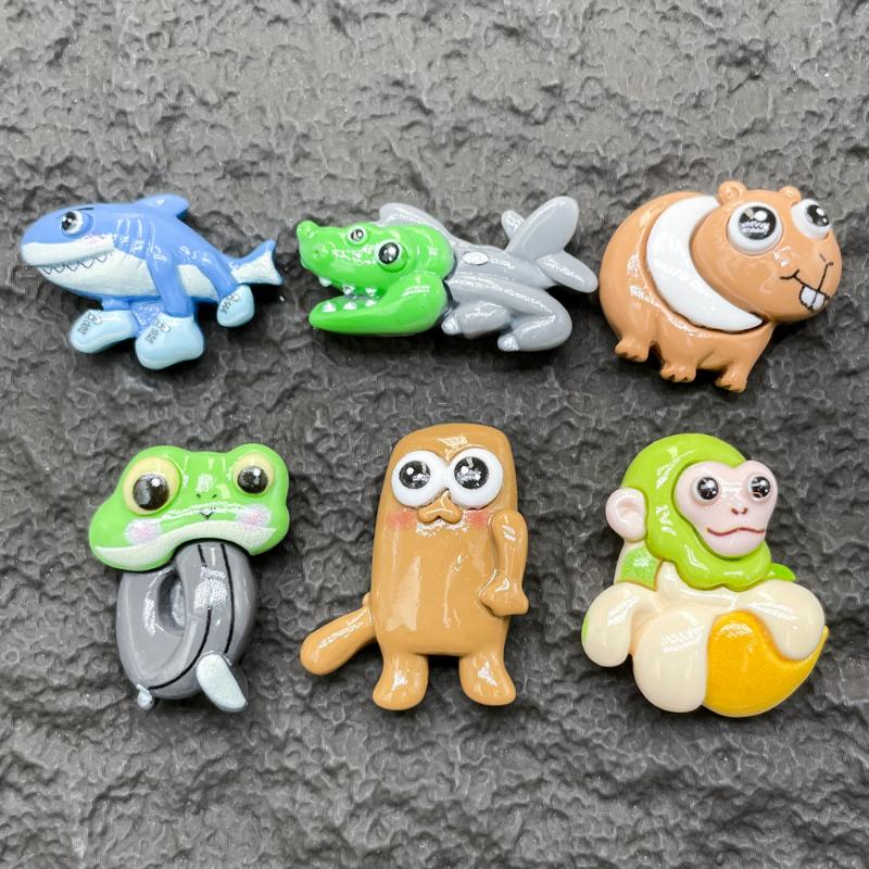 10Pcs/Set Brainrot Tung Sahur Figure Toy Tralalero Tralala Figures Bombardino Crocodilo Shimpanzini Bananini Model Decor Doll Gi