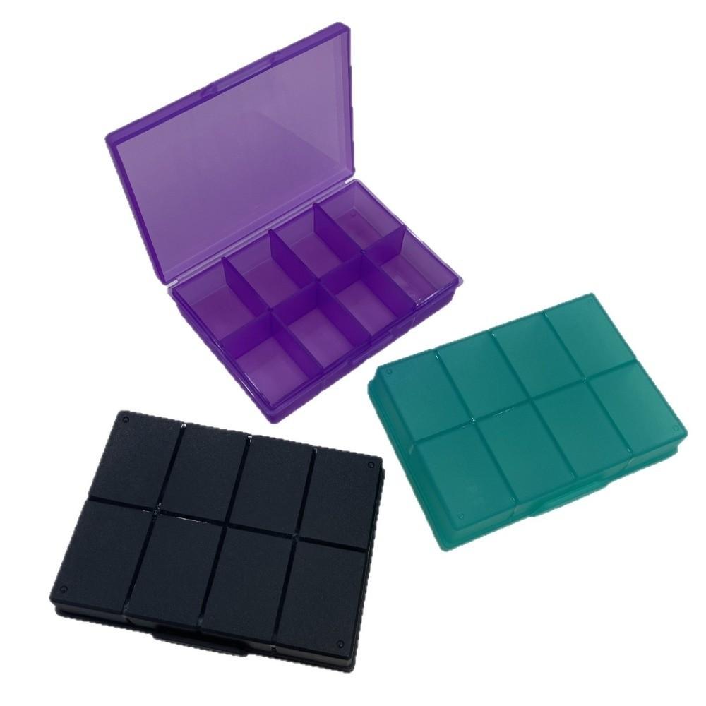 Transparent Plastic Medicine Storage Box Vitamin Storage Container  for Daily Medication