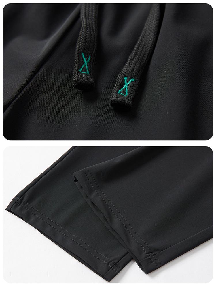 Unisex Ice Silk Sun Protection Quick-Dry Slim Wide-Leg Summer Pants