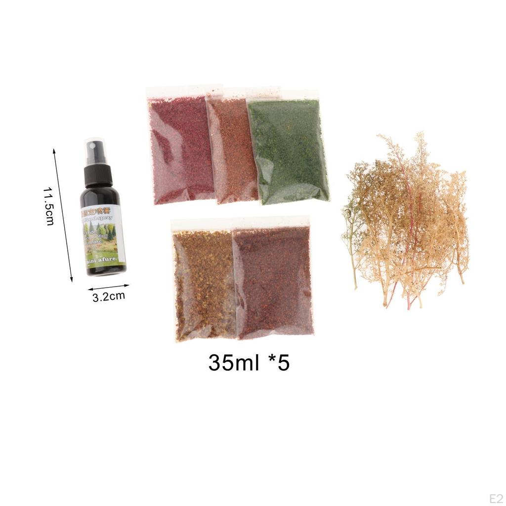 5x Micro Landscape Leaves Scenery Leaf 35ml Simulace barevných scén Příslušenství DIY Mini