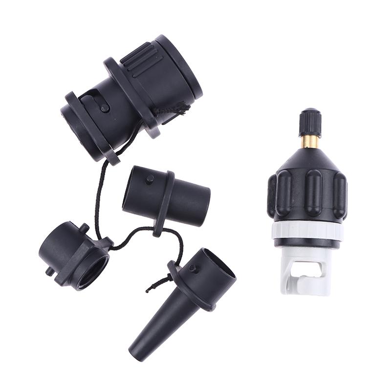 1set Universal Air Valve Adaptor Kit Multifunction Air Valve Pump Connector For Inflatable Paddle Board Kayak Pump