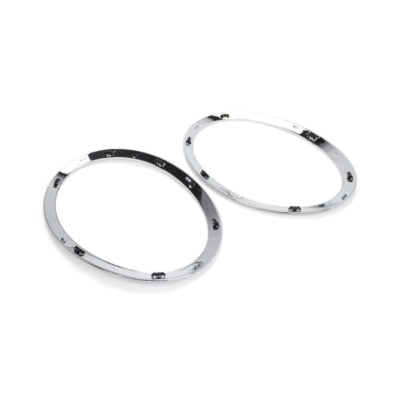 Round Headlamp Retaining Rings For Mini Cooper F55 F56 F57 7300631 Car Front Headlight Trim Rings