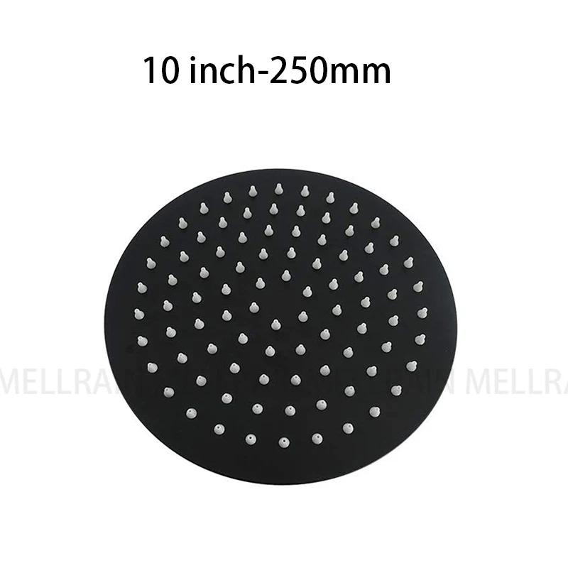 Brushed Rose Gold Rain shower head stainless steel Ultrathin water pressurize shower head in rose gold, Grey, brushed gold