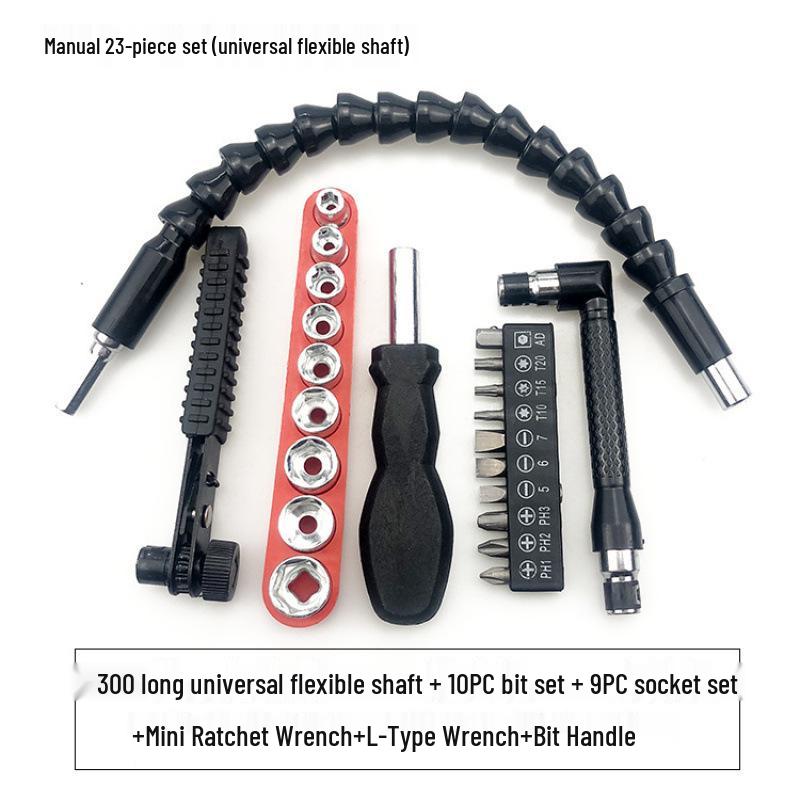 Universelle flexible Schaftverlängerung für Bohrmaschine & Schraubendreher - Multifunktional, Flexible Verbindungsstange & Bit.