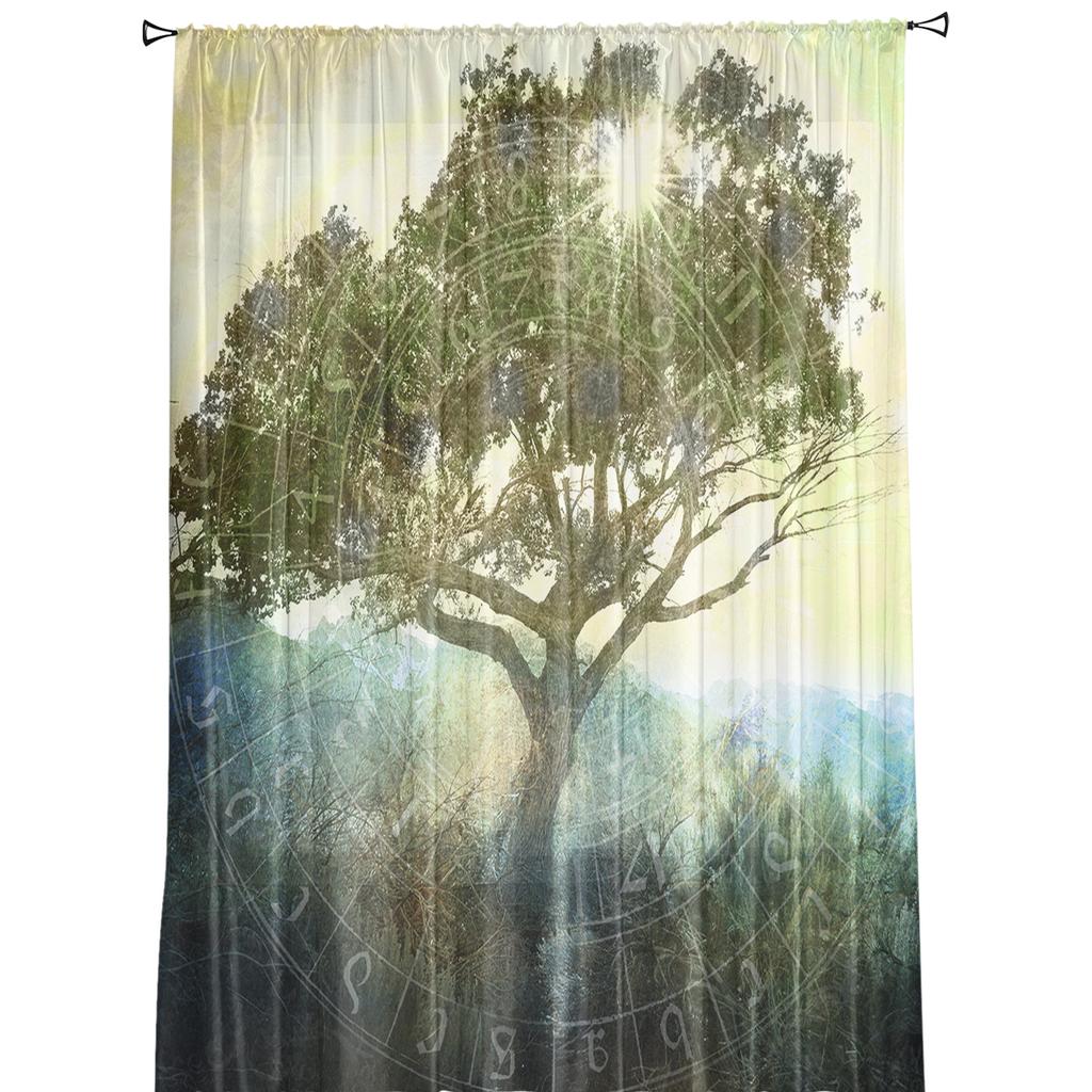 Temple Tree Modern Curtains For Living Room Transparent Tulle Curtains Window Sheer For The Bedroom Accessories Decor