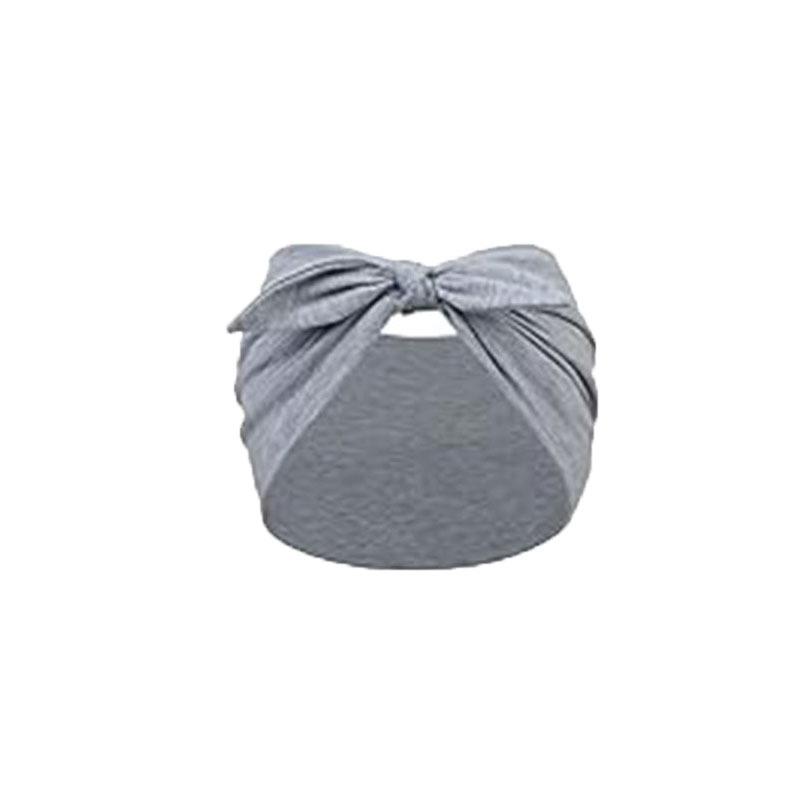 Knotted Rabbit Solid Color Elastic Ear Bow Headband Yoga Sports Headband Sweat-absorbent Antiperspirant Elastic Headdress
