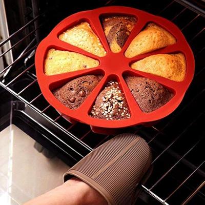 Stampo in Silicone per Torta a 8 Fori Cucina Speciale Cioccolato Pane Triangolare Stampo da Forno
