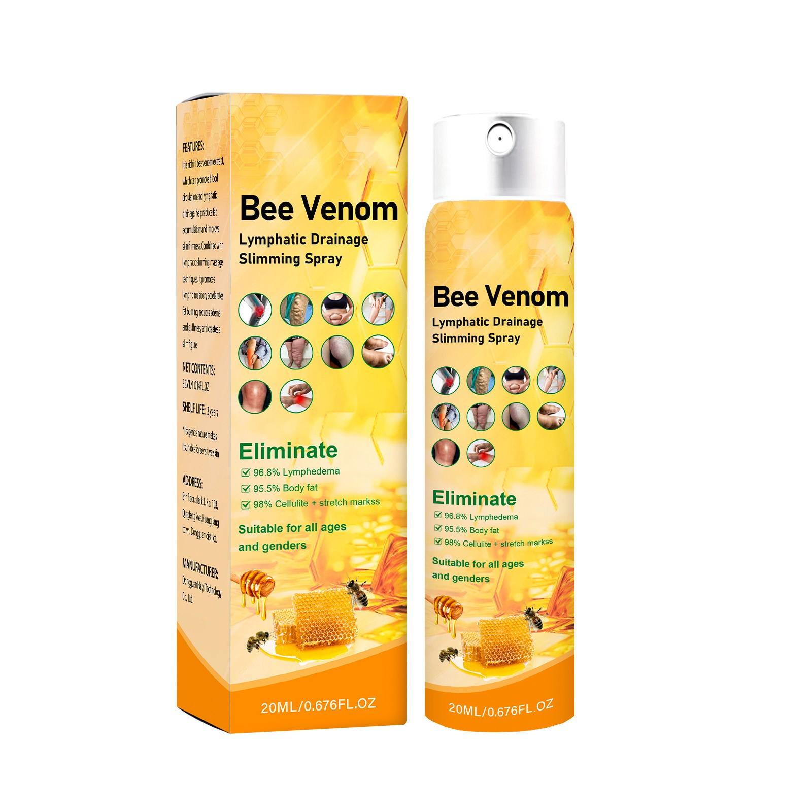 

Спрей для похудения Bee Shaping быстро обжигает, подтягивает кожу и способствует похудению тела 20 мл One Size