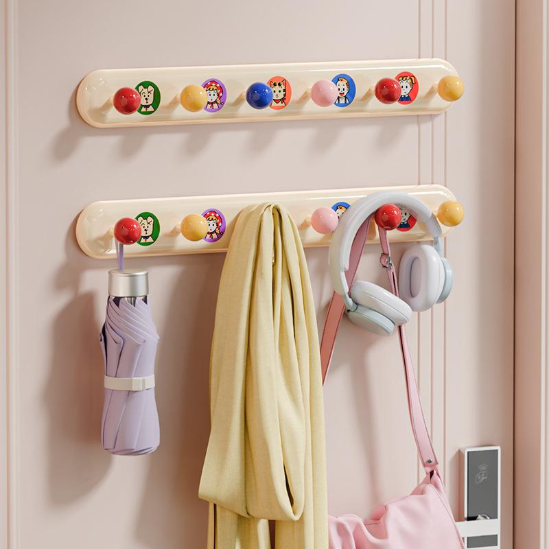 Magnetic Suction Hook Behind the Door, Row Hook, No Punching, Household Kitchen, Bathroom Adhesive Hook, Strong, Non-falling, Seamless Coat Hook