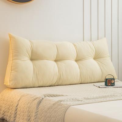 Bedside Cushion Home Tatami Anti-collision Triangle Pillow Bedroom Bed Double Large Backrest Sofa Waist Soft Bag