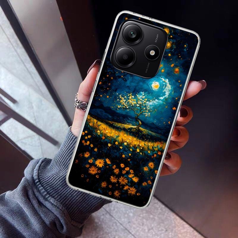 Starry Night Van Gogh Art Phone Case For Xiaomi Redmi Note 15 14 14S 13 12S 12 Pro Plus 11S 11 10S 10 4G Cover 11E 11T 5G Print