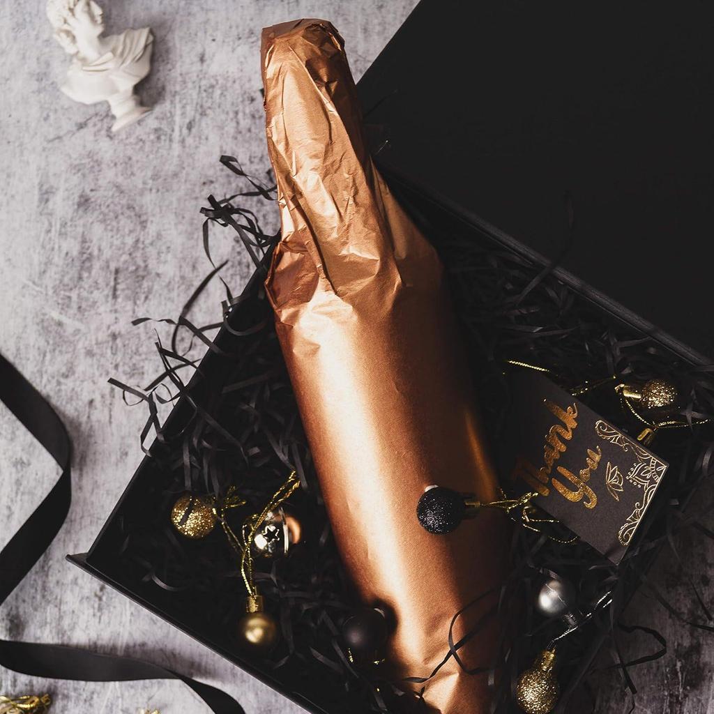 25 Sheets Gift Wrapping Tissue Paper - Rose Golden Tissue Paper for DIY Crafts, Pack Bags