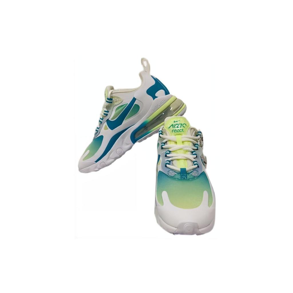 Nike Air Max 270 Comfortable Versatile Shock Absorbing Durable Low Top Casual Shoes Kids Casual Shoes White BV3387-101