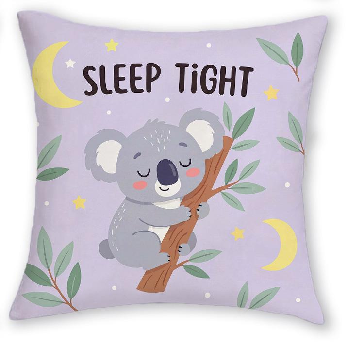 1/4pcs Cute Cartoon Animal Throw Pillow Covers Kids Room Decorative Cushion Cases with Inspirational Slogans Cushion cover