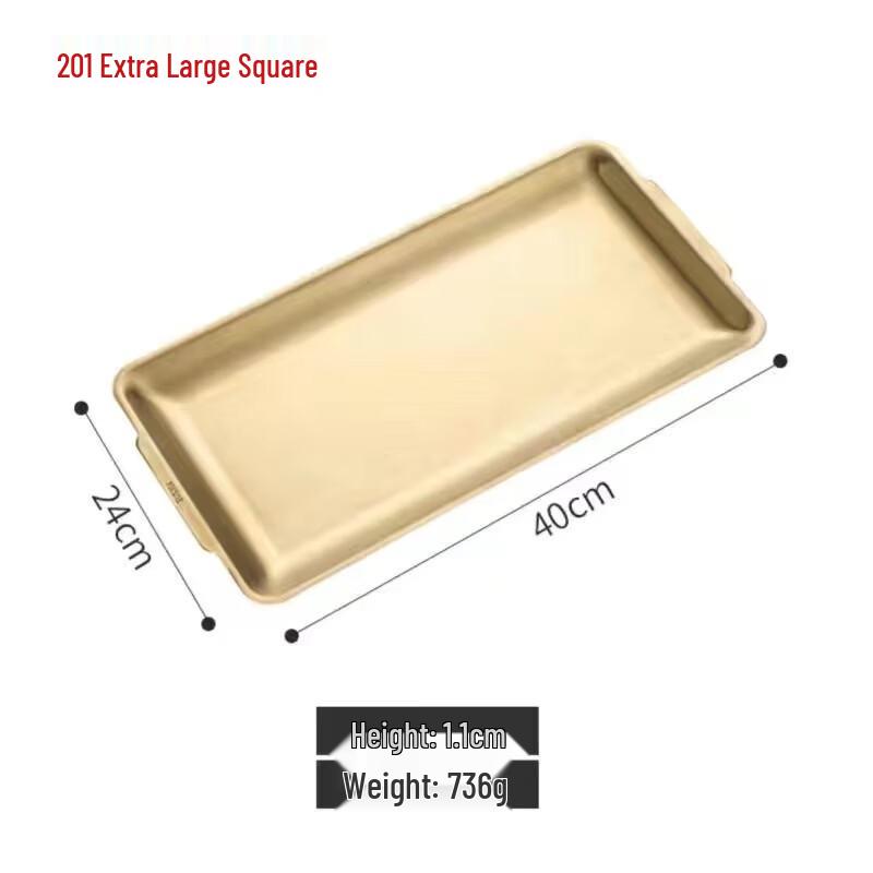 

ZISIZ Stainless Steel Divided Serving Tray