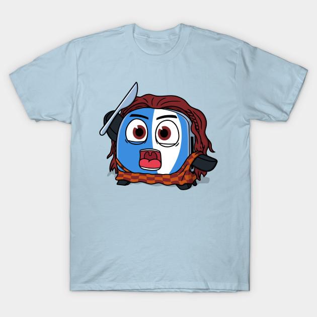 

Men Black Print T-shirt The Braveheart Toaster! No-Cut Transfer Paper Print Cotton Tshirt 2XL светло-синий