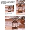 Christmas Lantern Man Snowman Deer Jesus Pattern Glowing Lamp Ornament Portable
