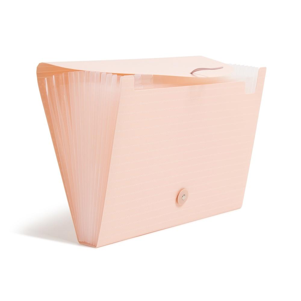 Durable Poly File Folder 13 Pocket Organizer Documents with Secure Snap Closure Ideal Home Work School Use