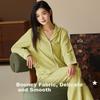 Autumndeer Couples Pajamas Soft Cloud Fleece Autumn Winter Long Sleeve Homewear Set Light ()