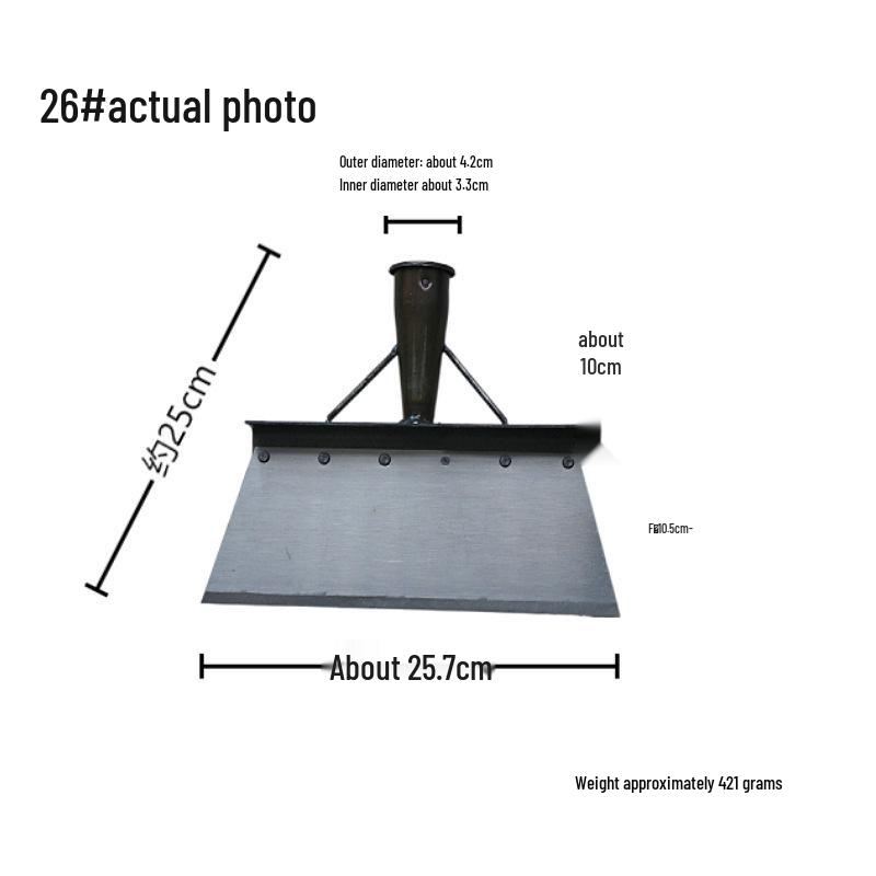 Multi-Use Farm and Outdoor Shovel: Saw Blade, Sharpener, Manure and Snow Removal Tool