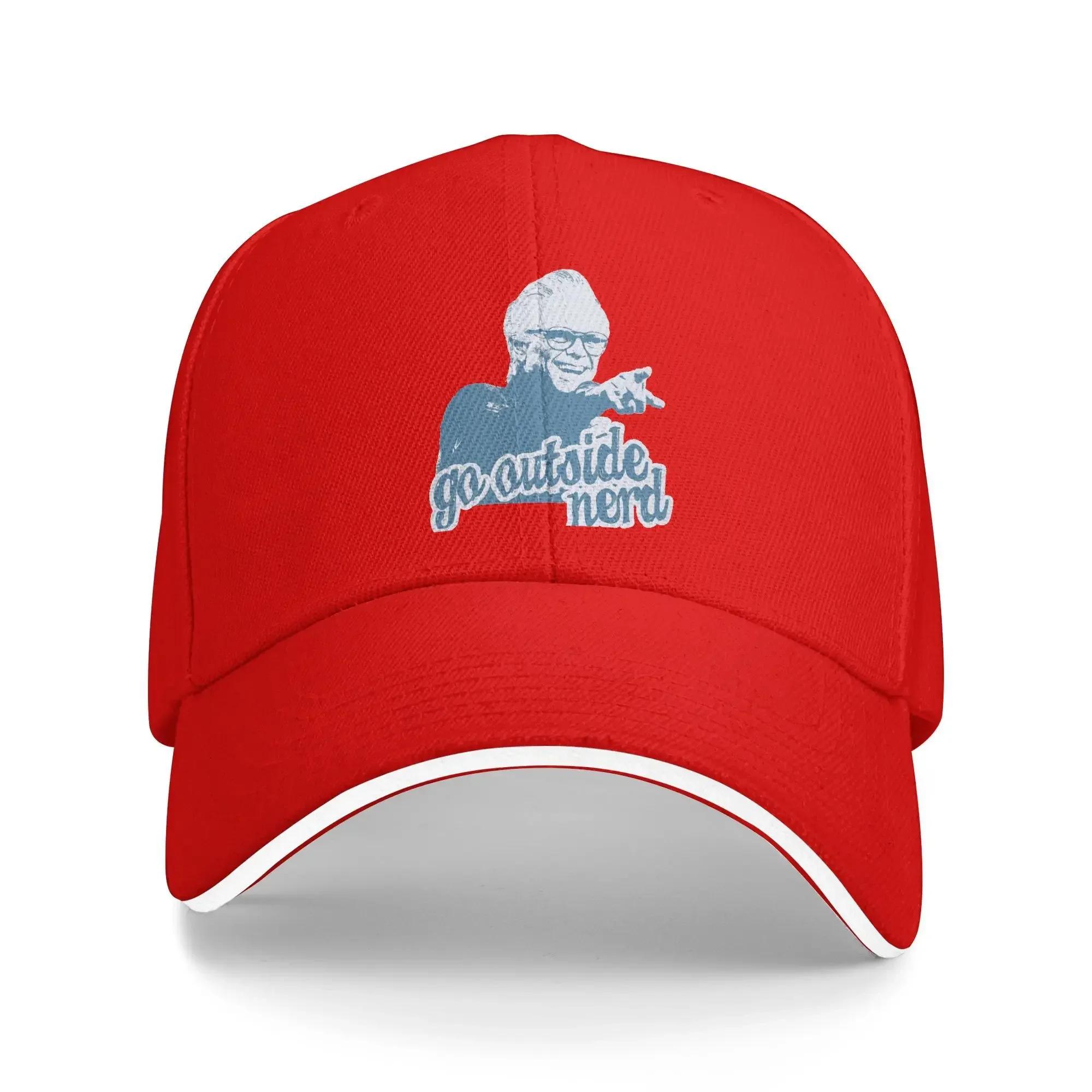 Go Outside Nerd Sun Baseball Cap  Summer Stylish Trucker Hat For Unisex Unisex Outdoor Sport Snapback Cap One Size