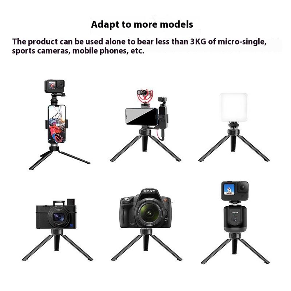 TELESIN GP-AAT-003-DZ Für DJI Osmo Pocket 3 Aluminiumlegierung Stativ Schreibtisch Handyhalterung
