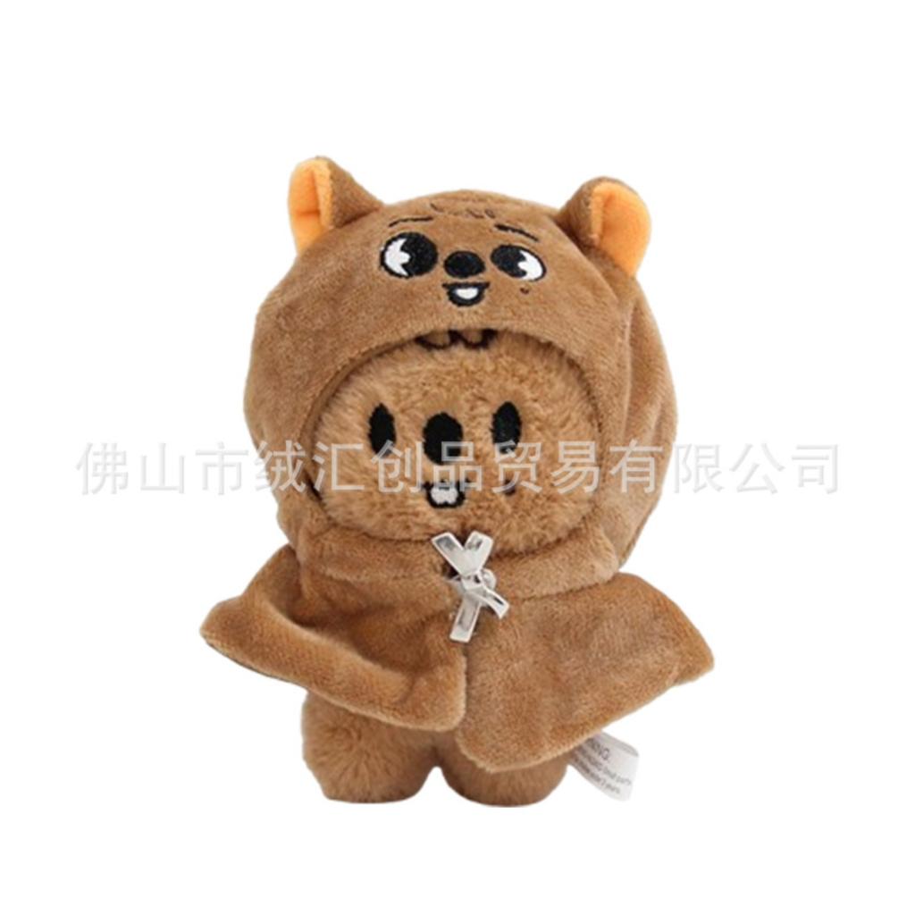 Children Plush Toy Pendant Wearing Clothes Plush Keychain