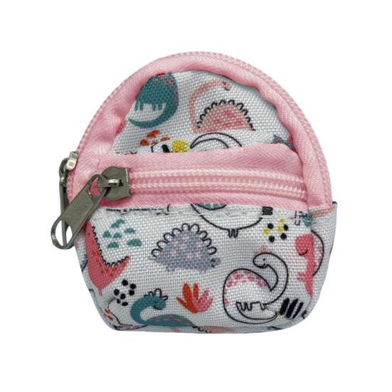 Mini Backpack Coin Purse, Scratch Resistant Zippered Compartment Keychain Bag, Waterproof Oxford Cloth Earphone Case