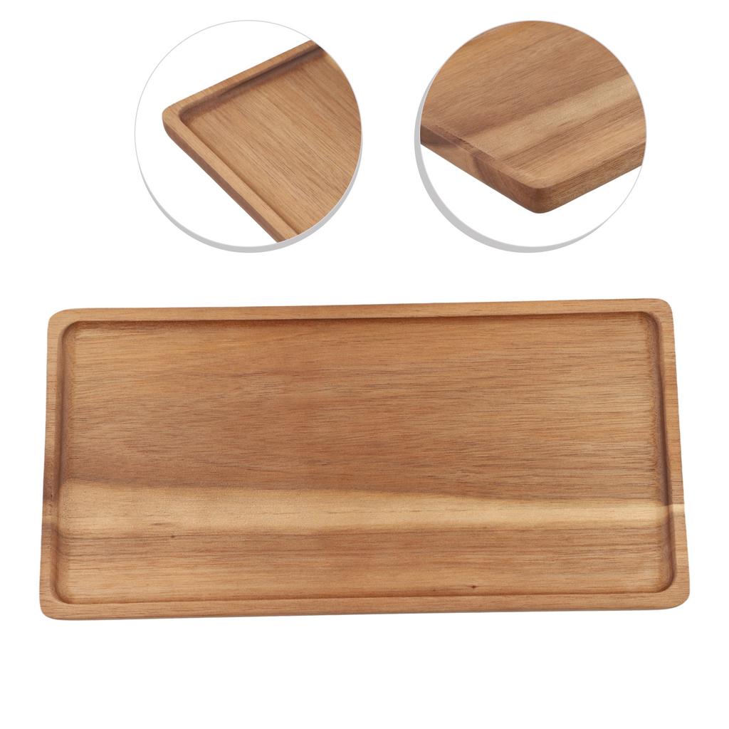 Irregular Oval Plate Serving Tray Wooden Dinner Plate Elegant Table Decor