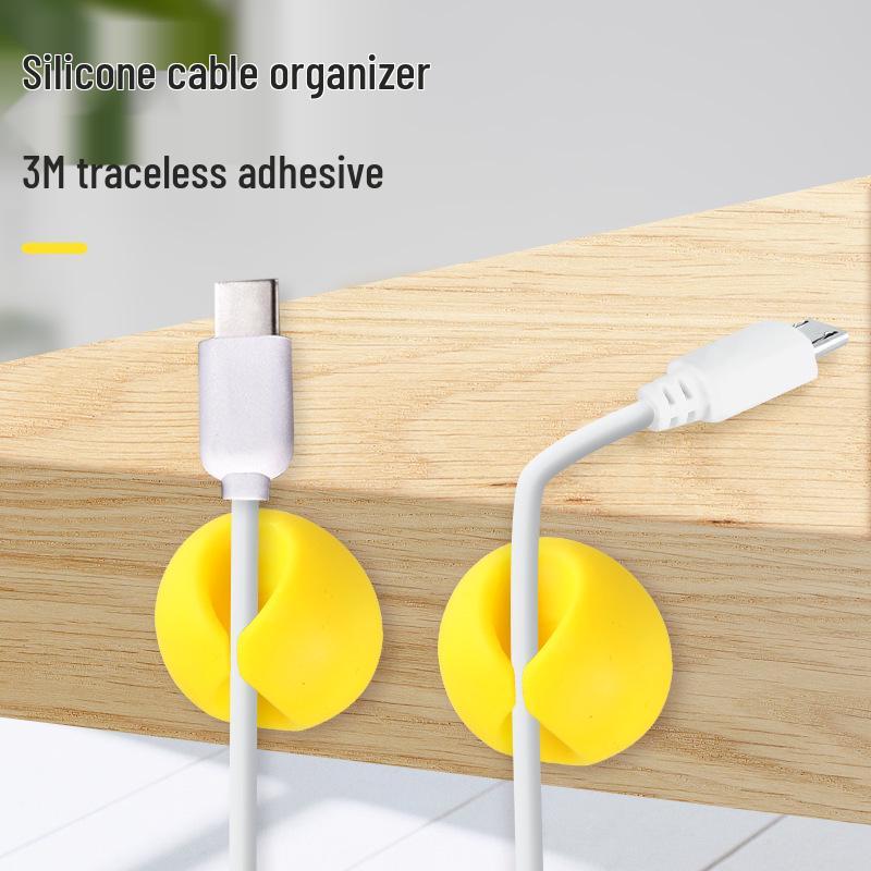 Stolní organizér na kabely a klip pro uložení sluchátek