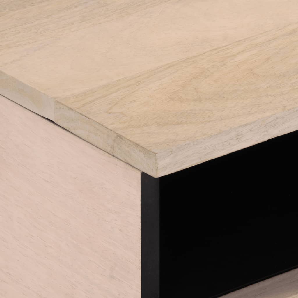 : Stolik kawowy, 80x55x40 cm, lite drewno mango