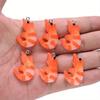 10Pcs Charms Simulation Shrimp 20x30mm Resin Pendant for Earring Bracelet Necklace Keychain DIY Jewelry Making Accessories.